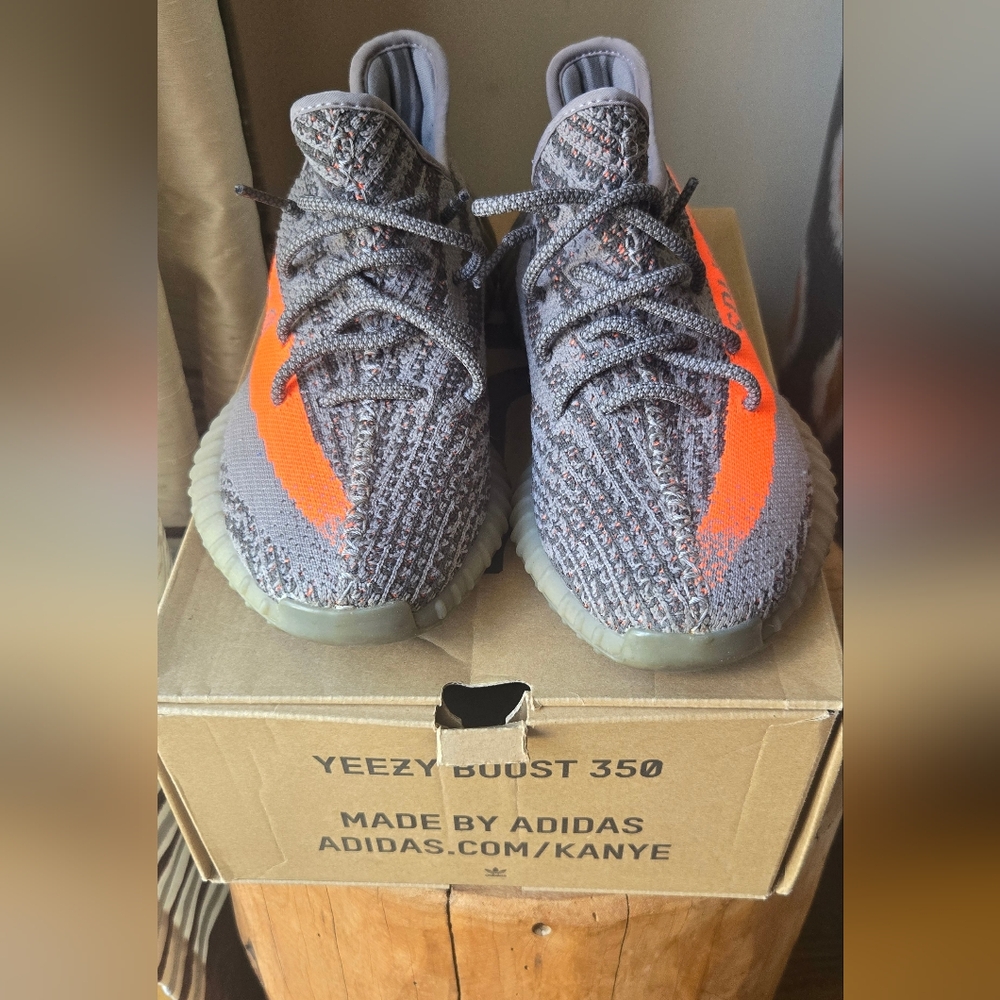 Adidas Yeezy Boost 350 - Gray and Orange